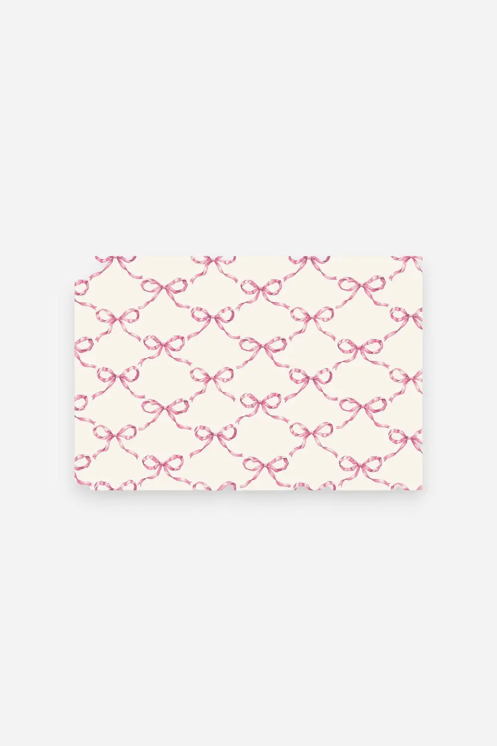 Hester & Cook Pink Bow Lattice Placemat 1