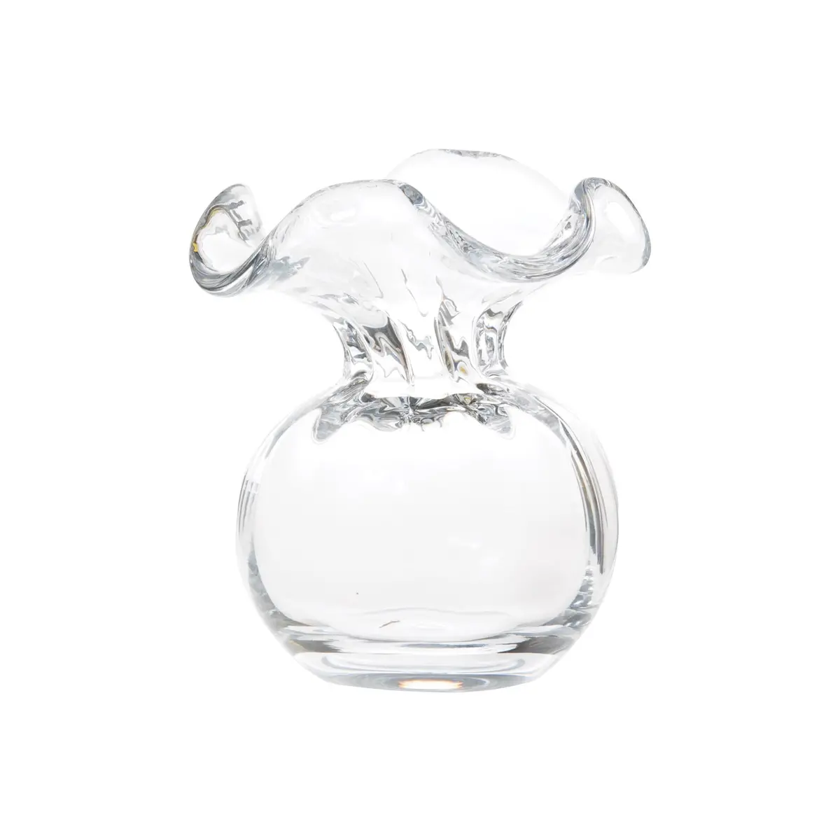 Vietri Hibiscus Glass Clear Bud Vase 1