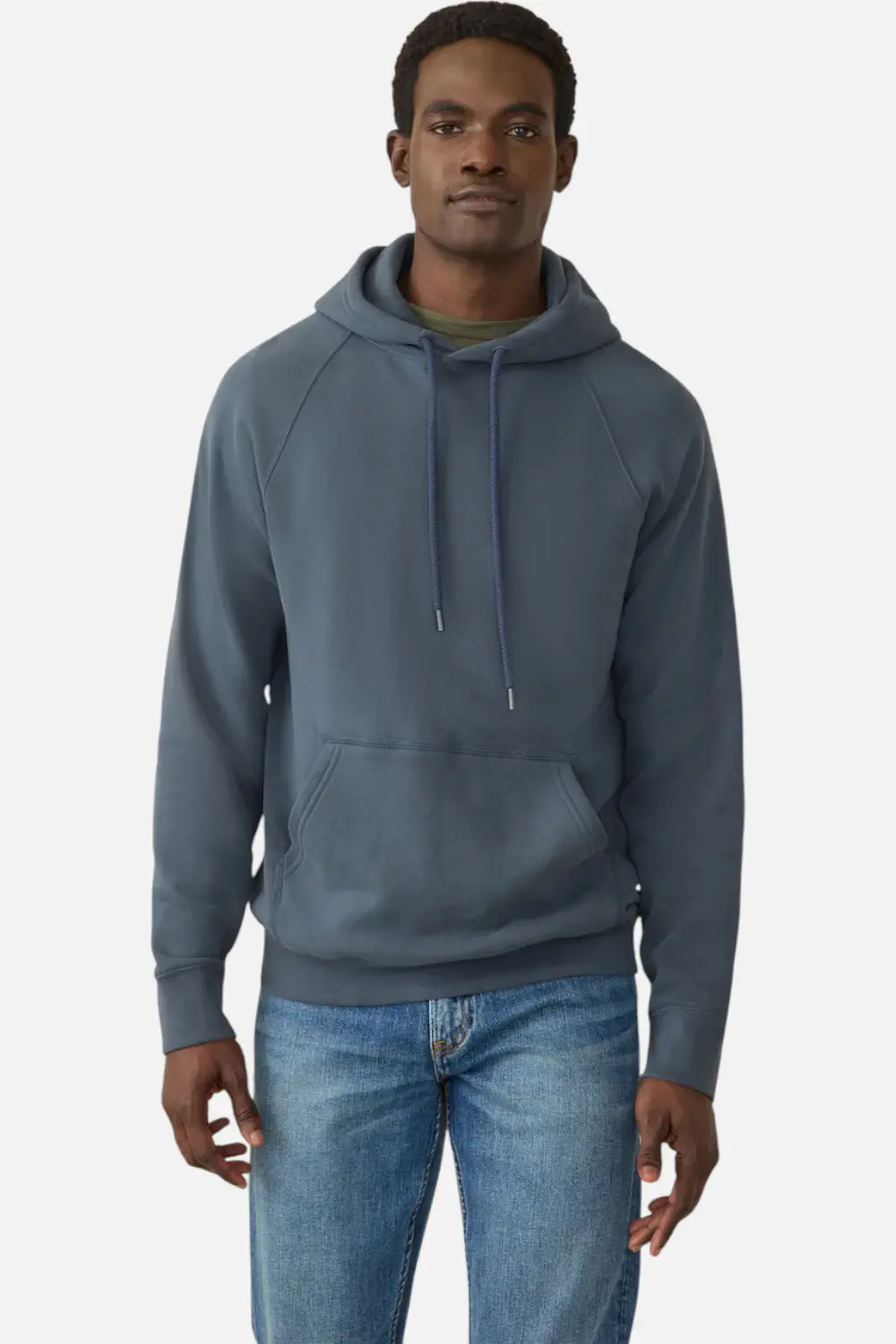 Faherty Men's High Standard Fleece Hoodie In Blue Nights 1
