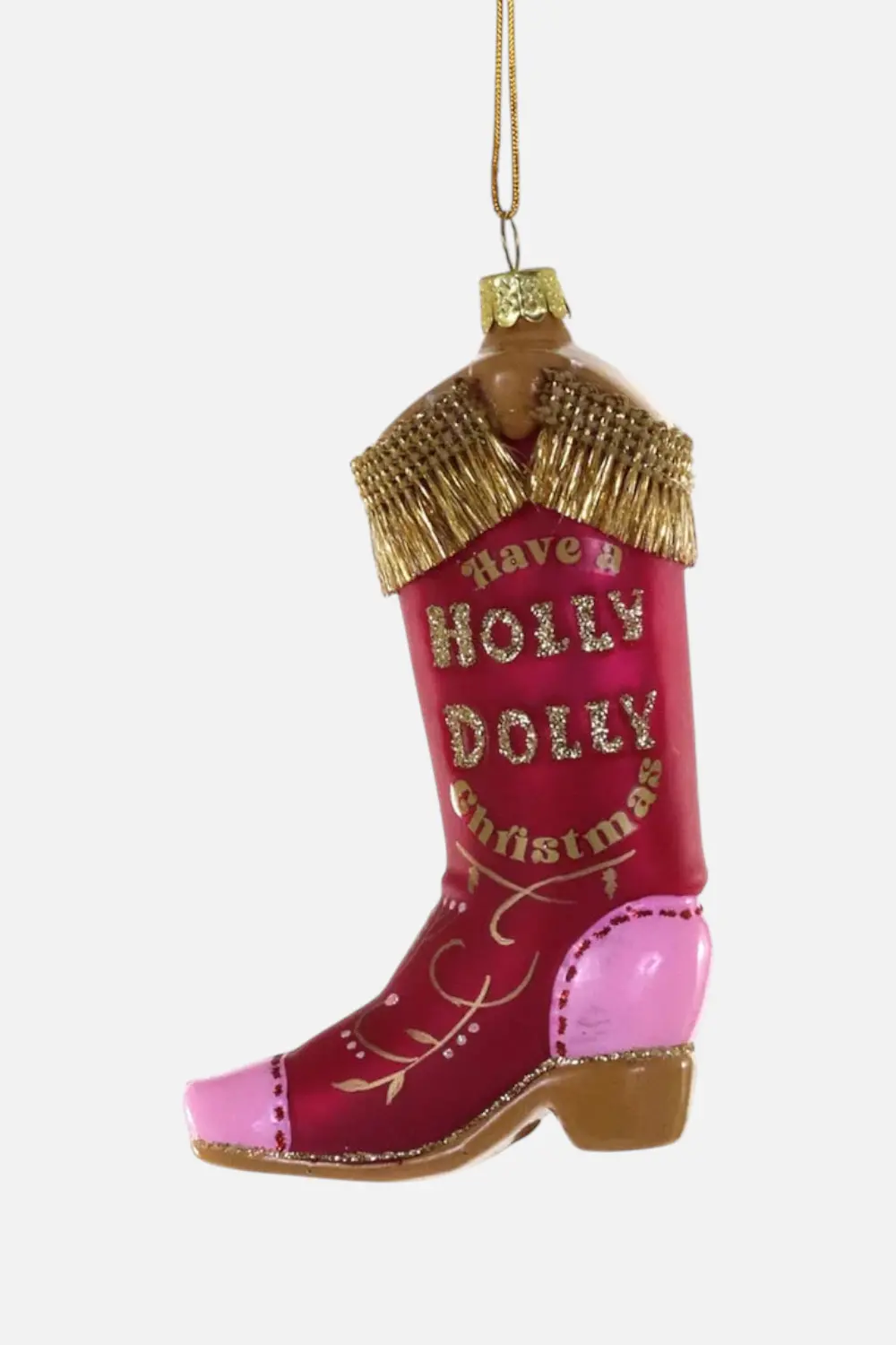 Holly Dolly Boot Ornament 1
