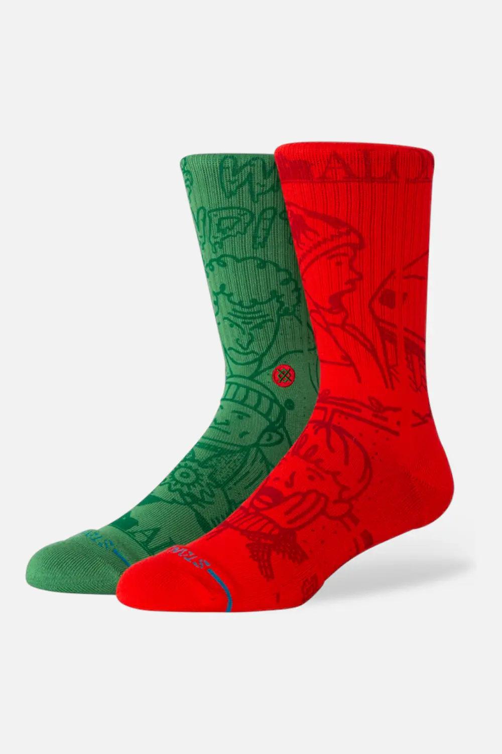 Stance Home Alone Crew Sock In Multi- Medium 1