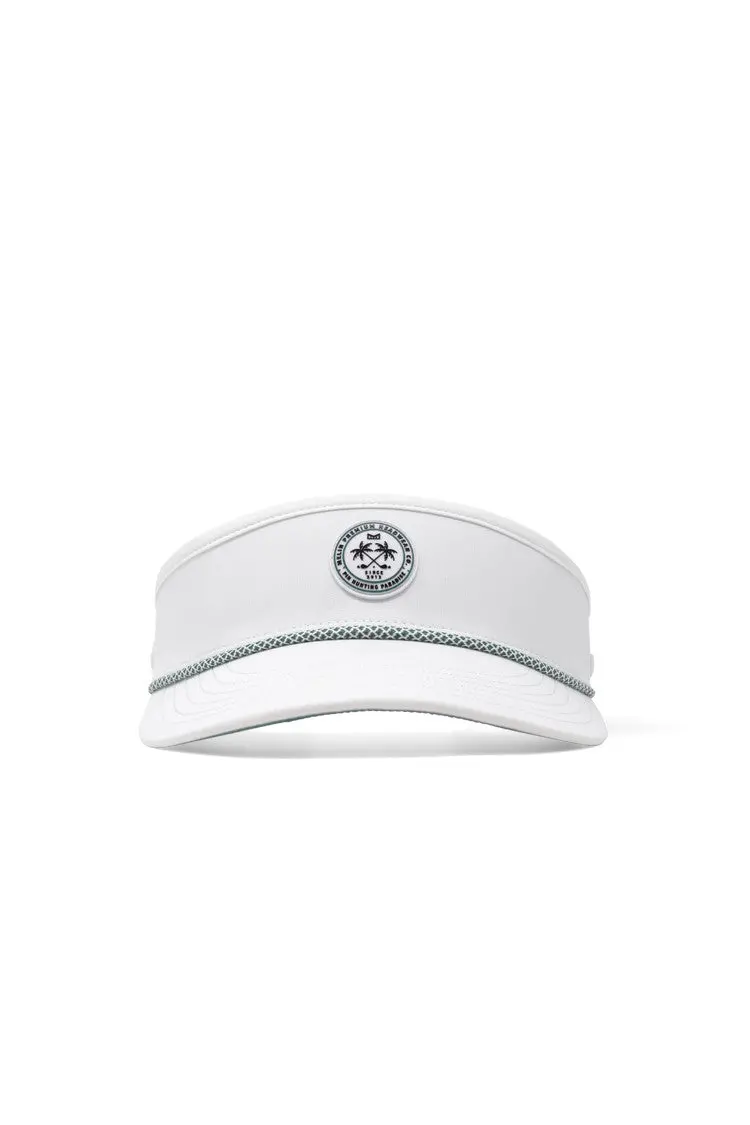 Melin Hydro Coast Links Visor In White Green 2