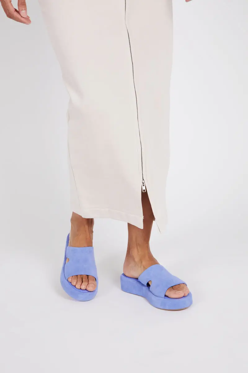 Intentionally Blank Ina Platform Sandal In Periwinkle 3