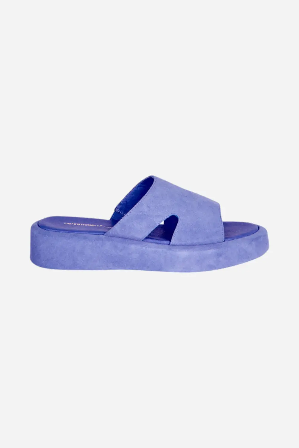 Intentionally Blank Ina Platform Sandal In Periwinkle 1