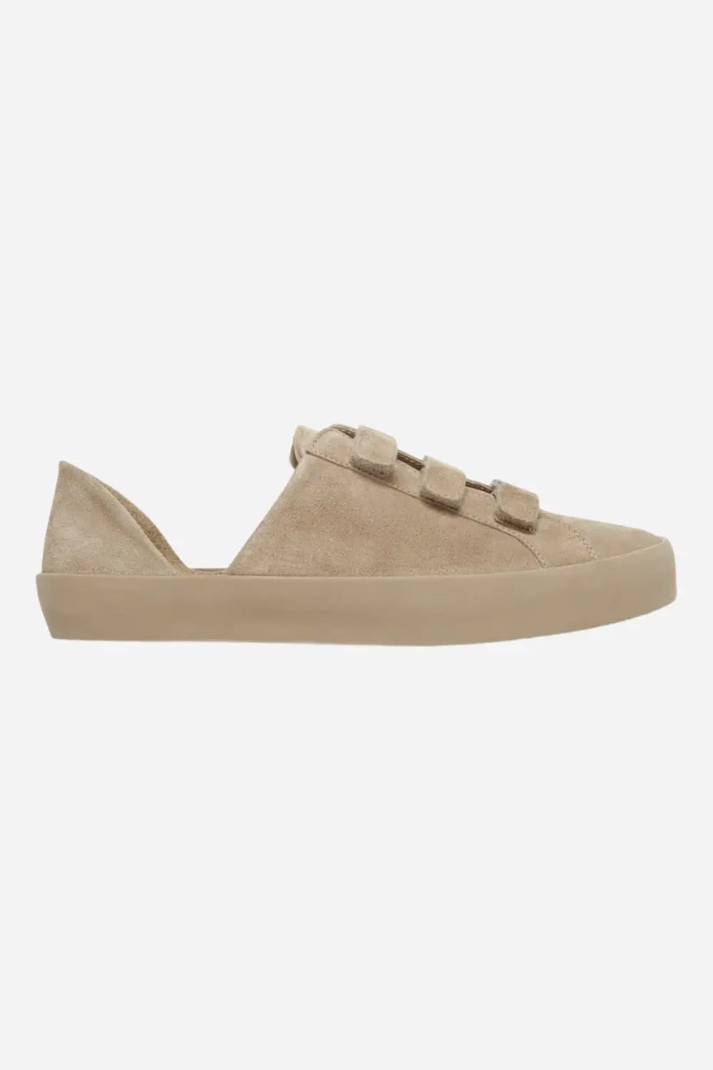 Freda Salvador Libby Strap D'orsay Sneakers In Stucco Suede 1