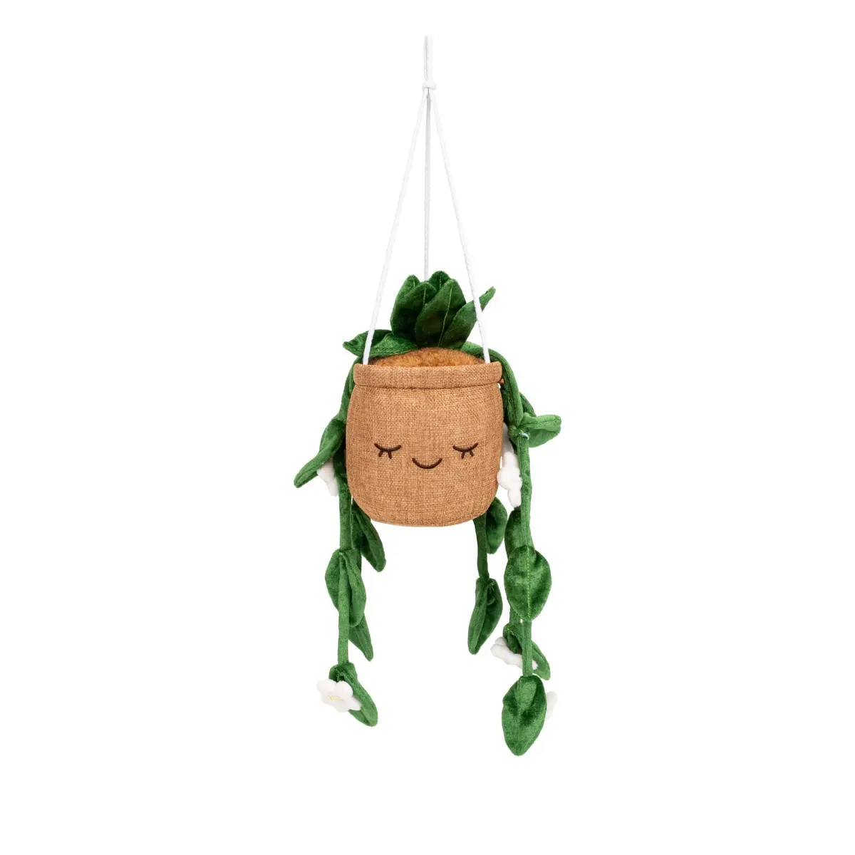 Greenhouse By Russ 8-Inch Hanging Plant With Flowers Plush 1