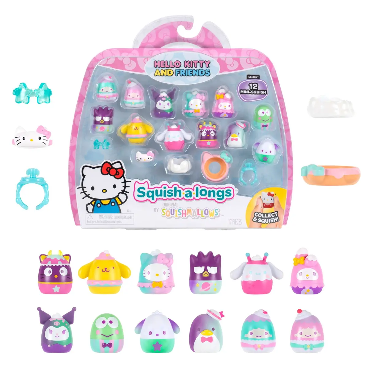 Squish-A-Longs Hello Kitty And Friends Dreamland 12-Pack 1