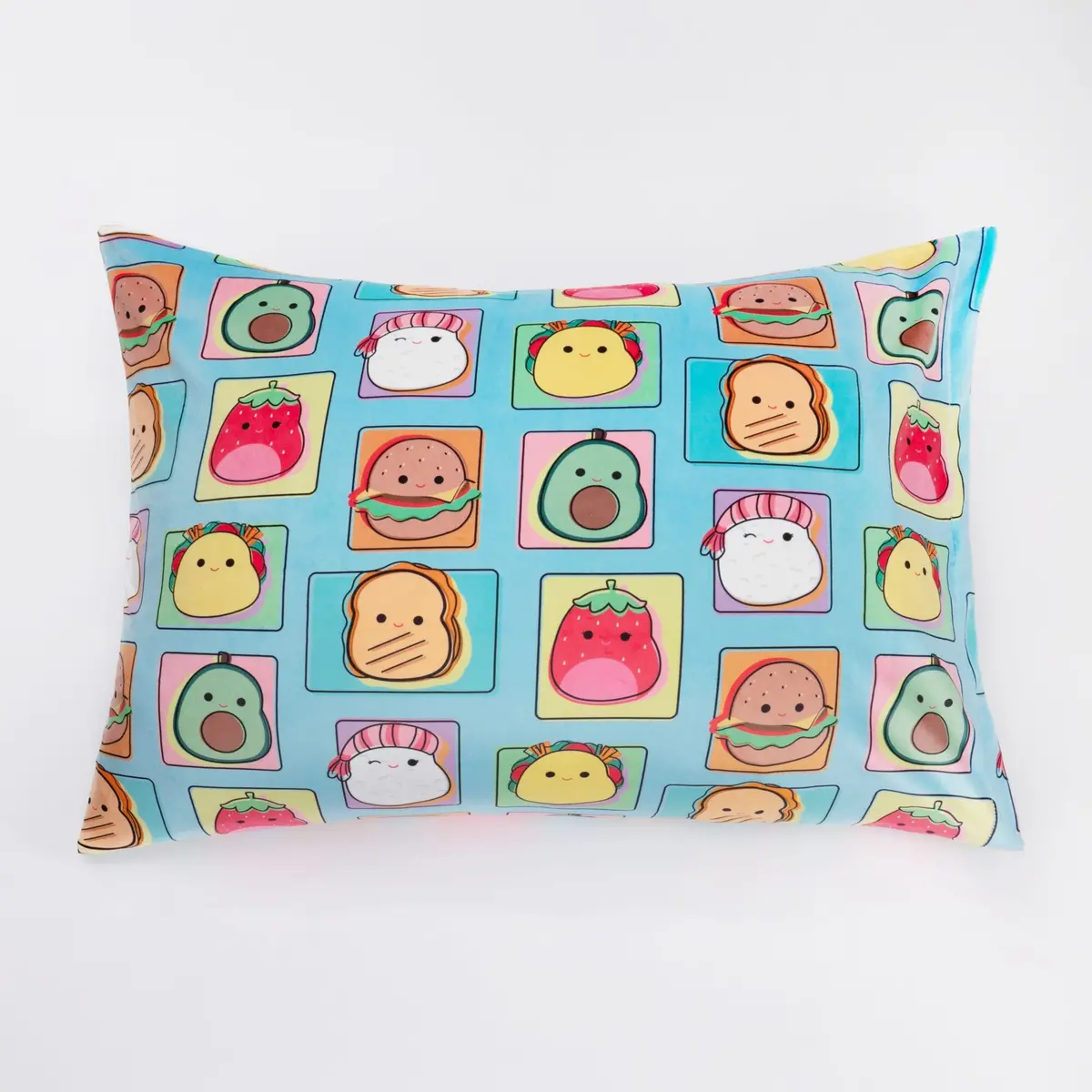 “Total Foodies” Teal Squishpillow Pillowcase (Standard) 1