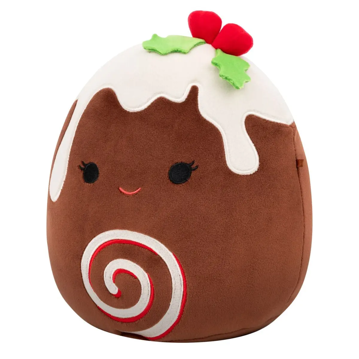 8-Inch Fleur The Yule Log With Holly 2