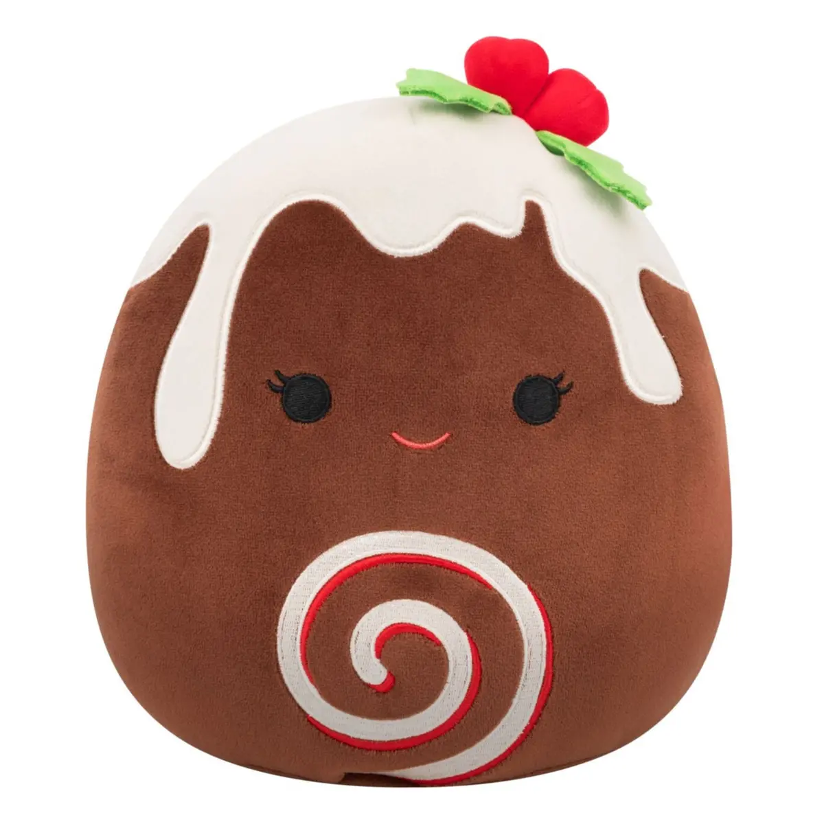 8-Inch Fleur The Yule Log With Holly 1