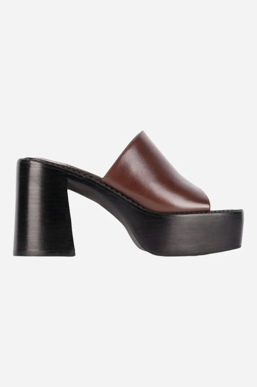 Jeffrey Campbell Concert Platform Mule In Brown 1