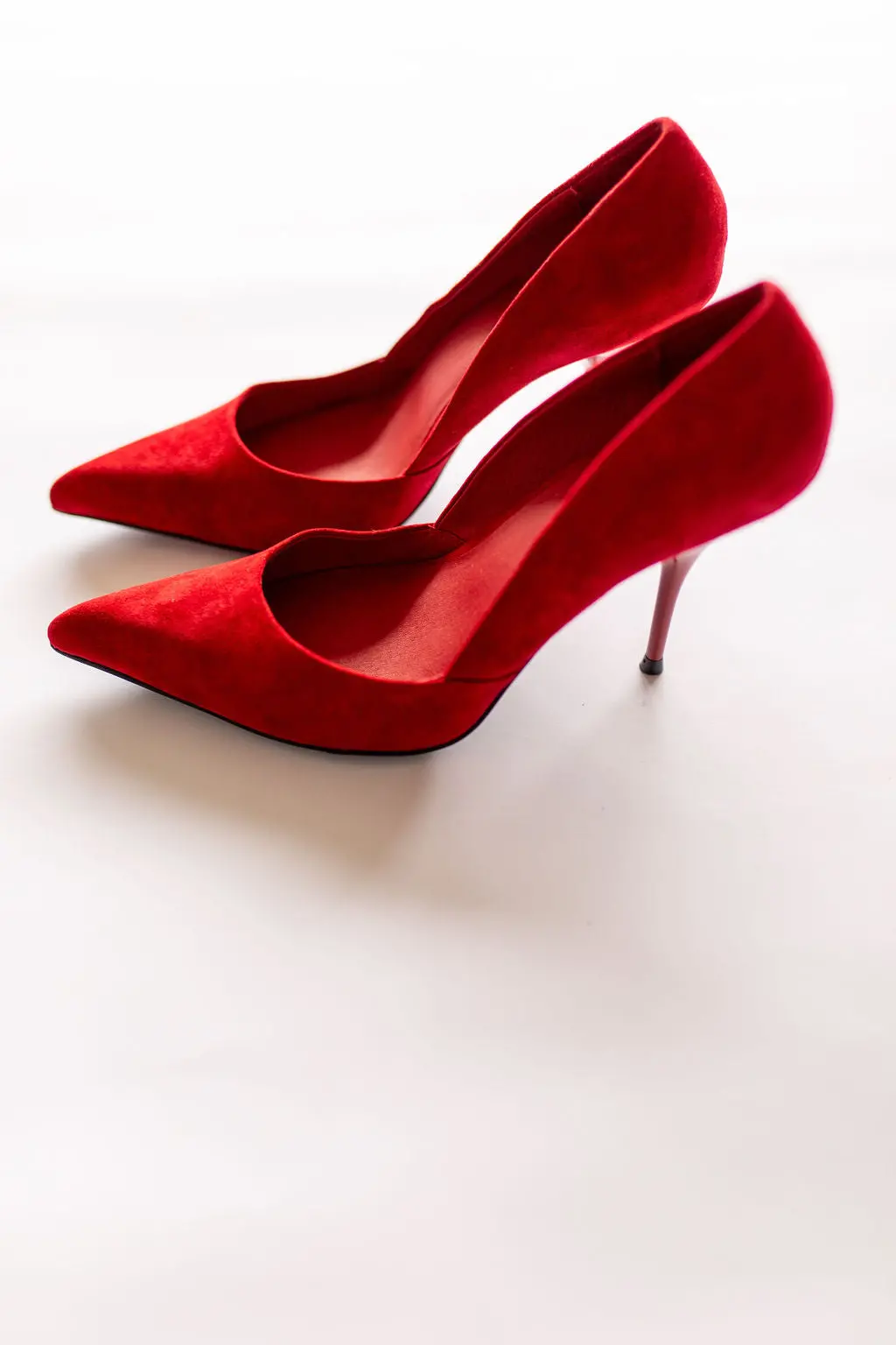 Jeffrey Campbell Convince Dress Pump Heels In Red Suede 2