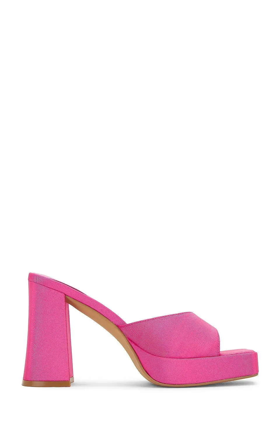 Jeffrey Campbell Ninety Platform Mule In Pink Faille 1