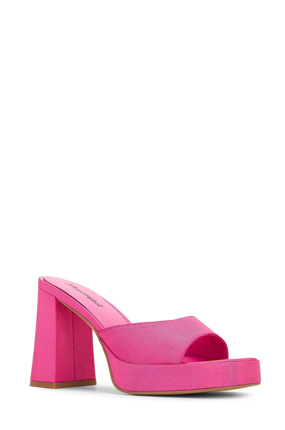 Jeffrey Campbell Ninety Platform Mule In Pink Faille 2