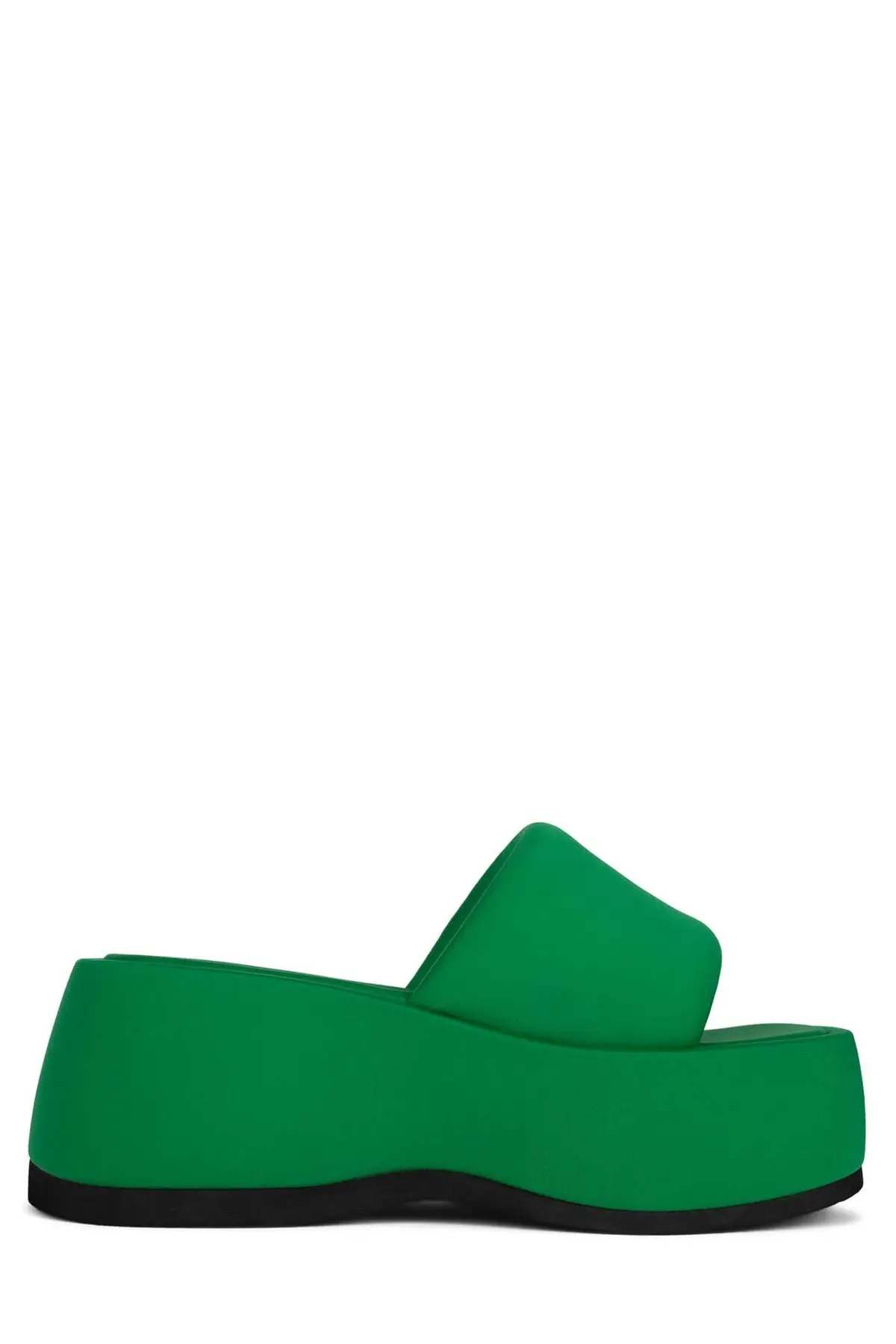 Jeffrey Campbell Txt-Me Platform Slide In Green Neoprene 1