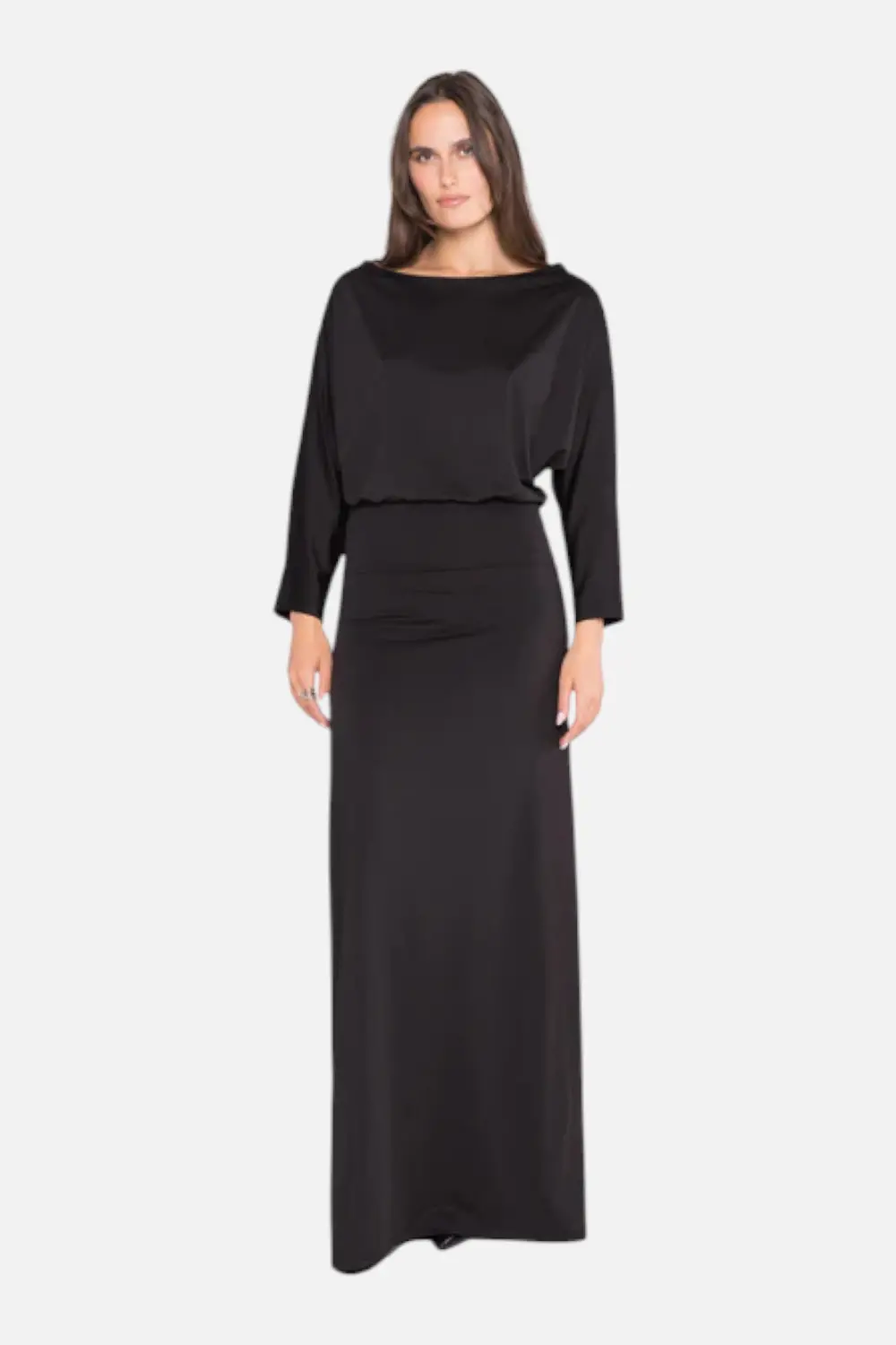 Riply Rader Jersey Cool Girl Dress In Black 1