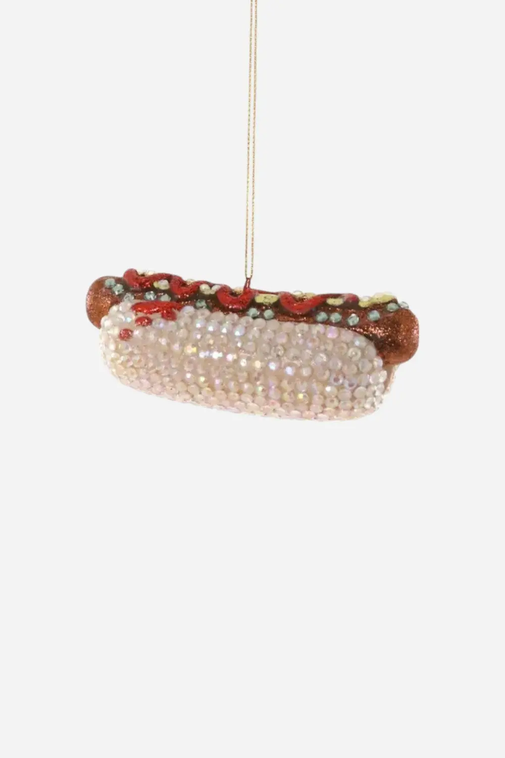 Jeweled Hot Dog Ornament 1