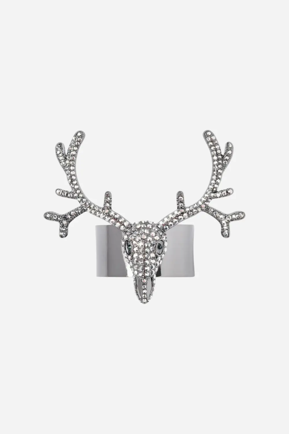Joanna Buchanan Antler Napkin Rings, Hematite, Set Of Four 1