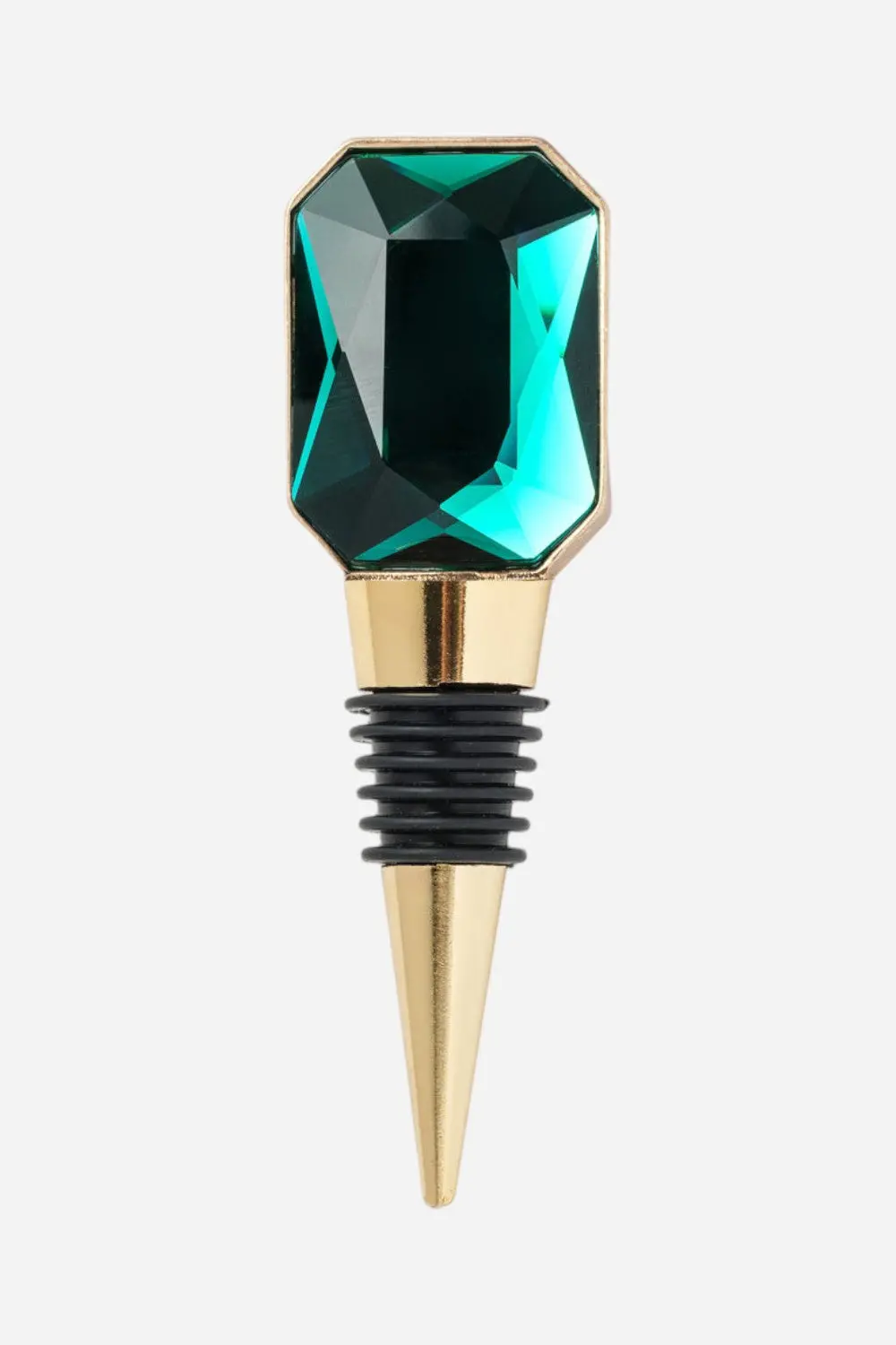 Joanna Buchanan Single Gem Wine Stopper, Emerald 1
