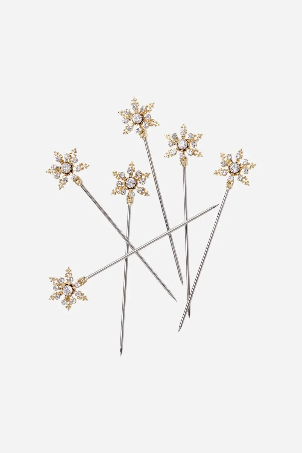 Joanna Buchanan Snowflake Cocktail Picks, Crystal 1
