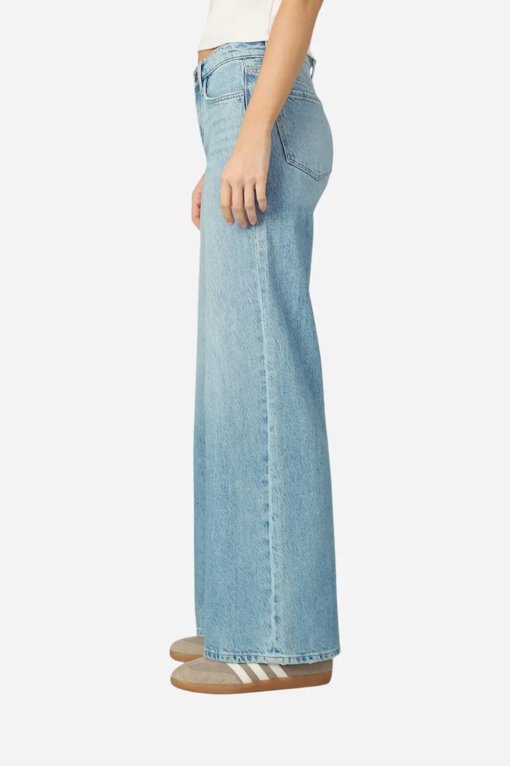 Joes's Jeans The Lou Lou Low Rise Wide Leg In Elegant 2