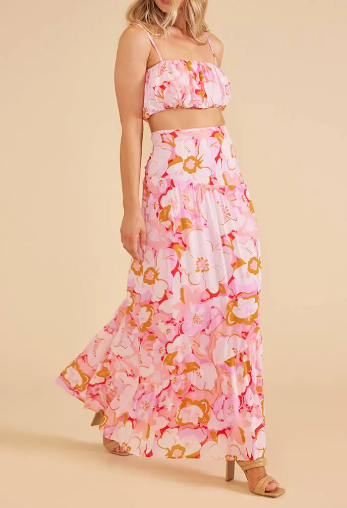 Mink Pink Josie Crop Top In Floral 3