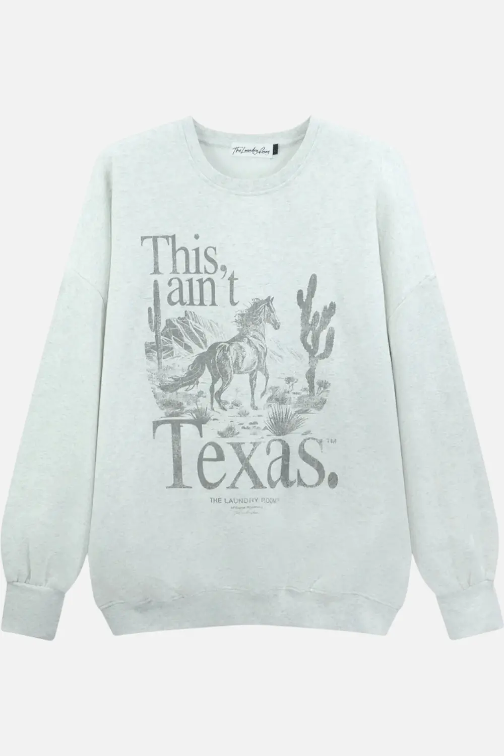Laundry Room This Ain't Texas Stallion Jump Jumper In Pebble Heather 1
