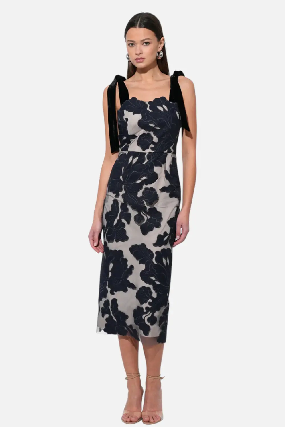 Adelyn Rae Juniper Midi Dress In Navy 1