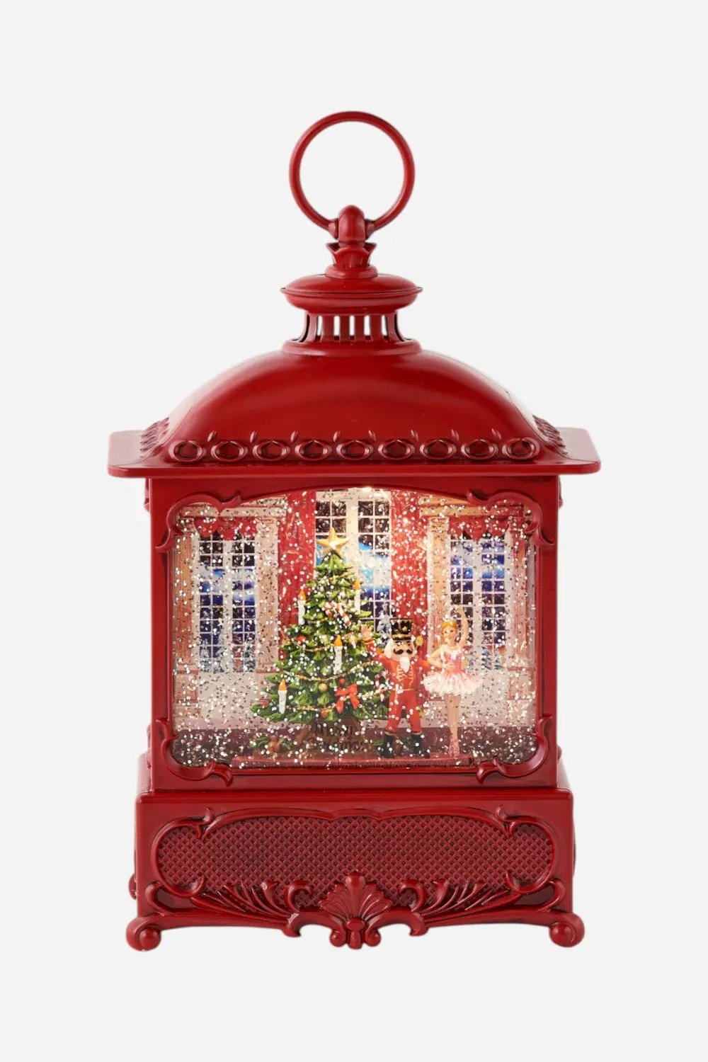 Swirly Christmas Nutcracker Lantern, Red 1
