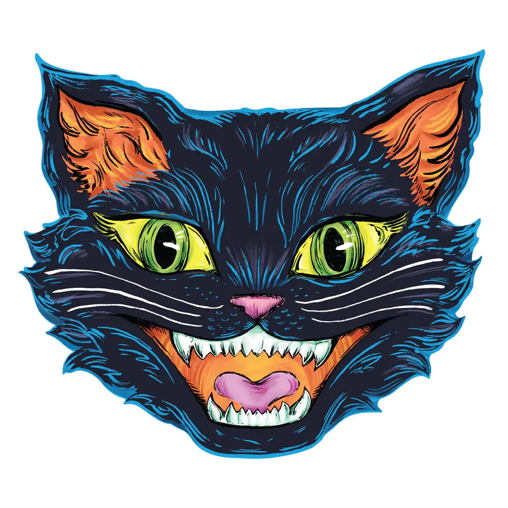 Hester & Cook Die Cut Black Cat Placemat, Set Of 12 1