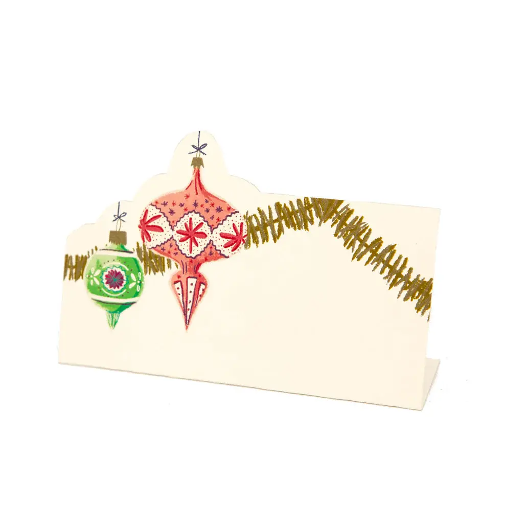 Hester & Cook Ornaments Place Card S/12 1