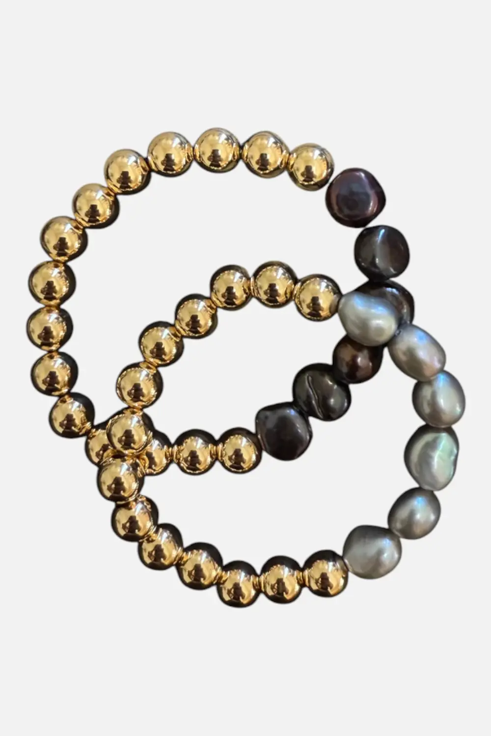 Karen Lazar Shadow Pearl Bracelet 6.50" 1