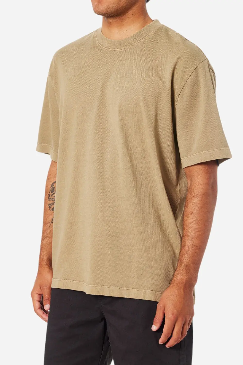 Katin Box Fit Heritage Tee In Covert Green Pigment Dye 3