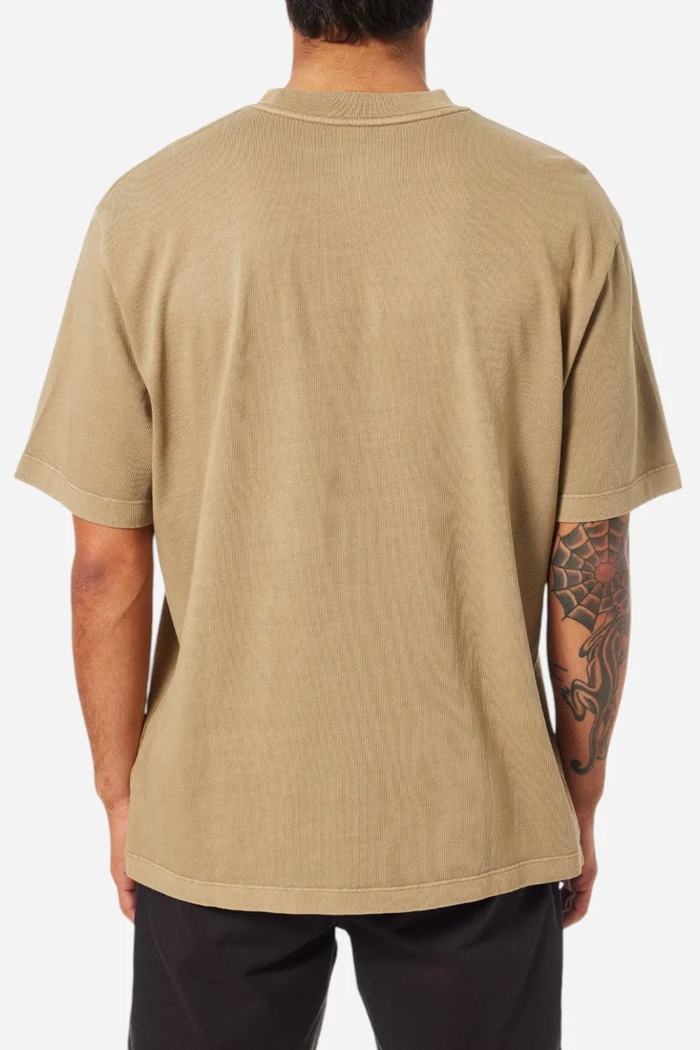 Katin Box Fit Heritage Tee In Covert Green Pigment Dye 4