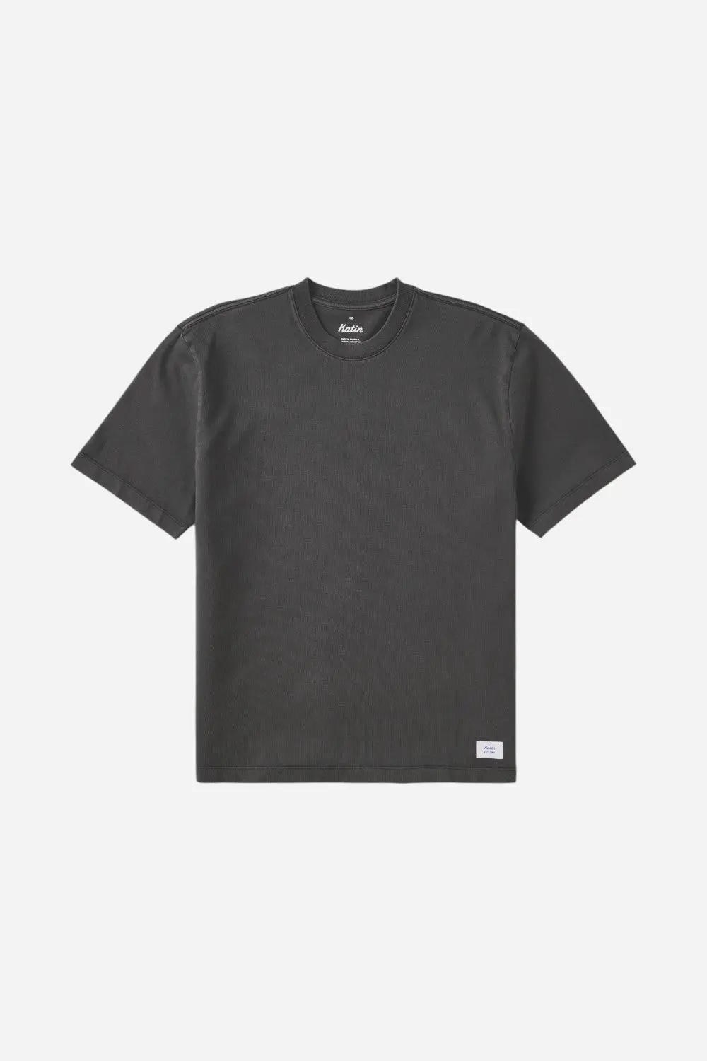 Katin Box Fit Heritage Tee In Pigment Dye Black 1