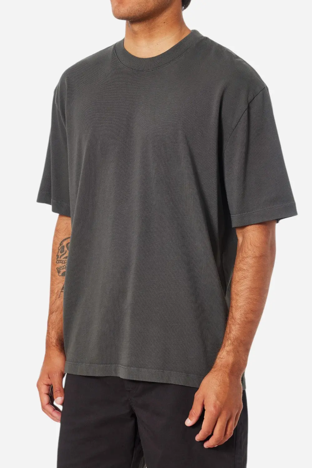 Katin Box Fit Heritage Tee In Pigment Dye Black 3