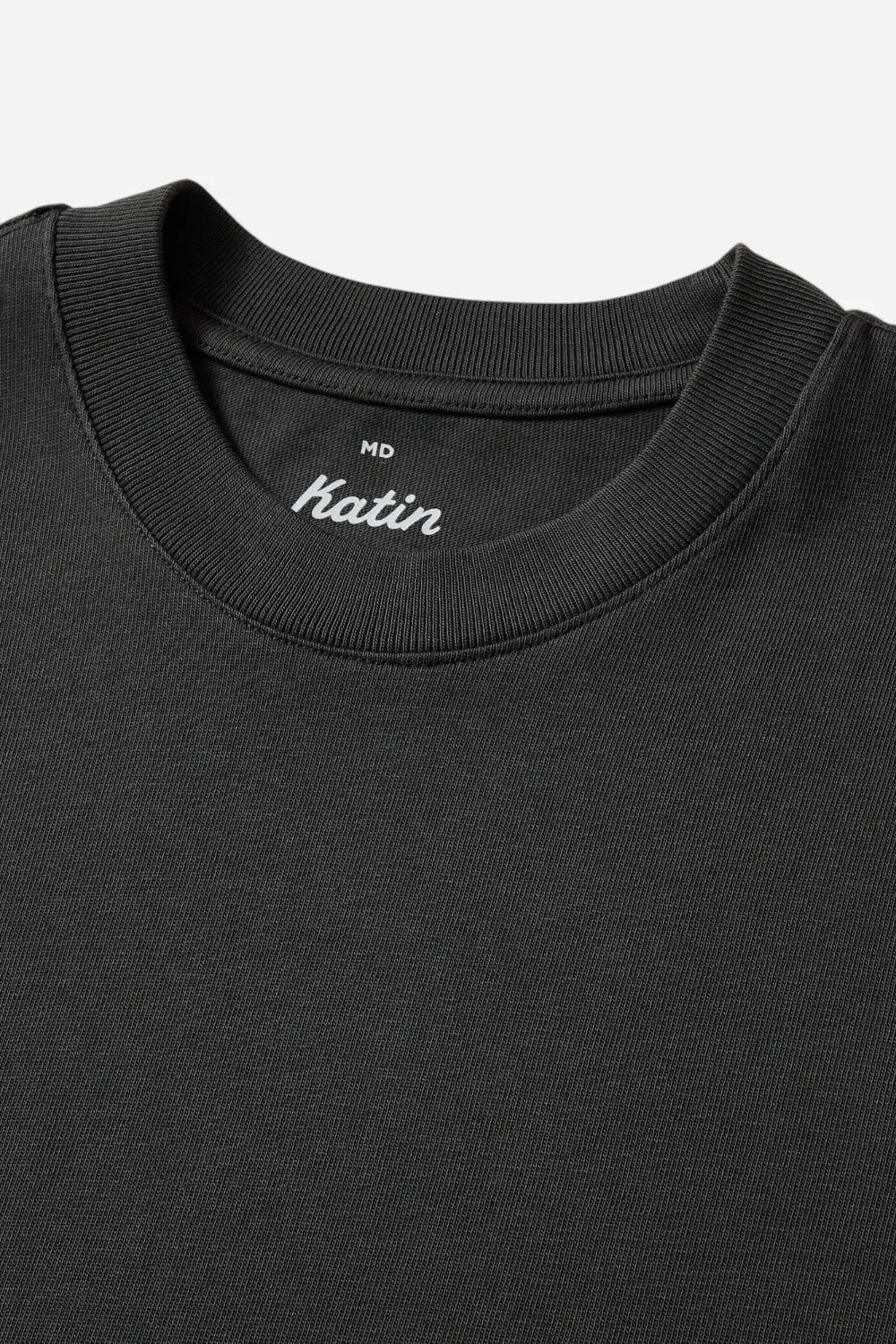 Katin Box Fit Heritage Tee In Pigment Dye Black 5