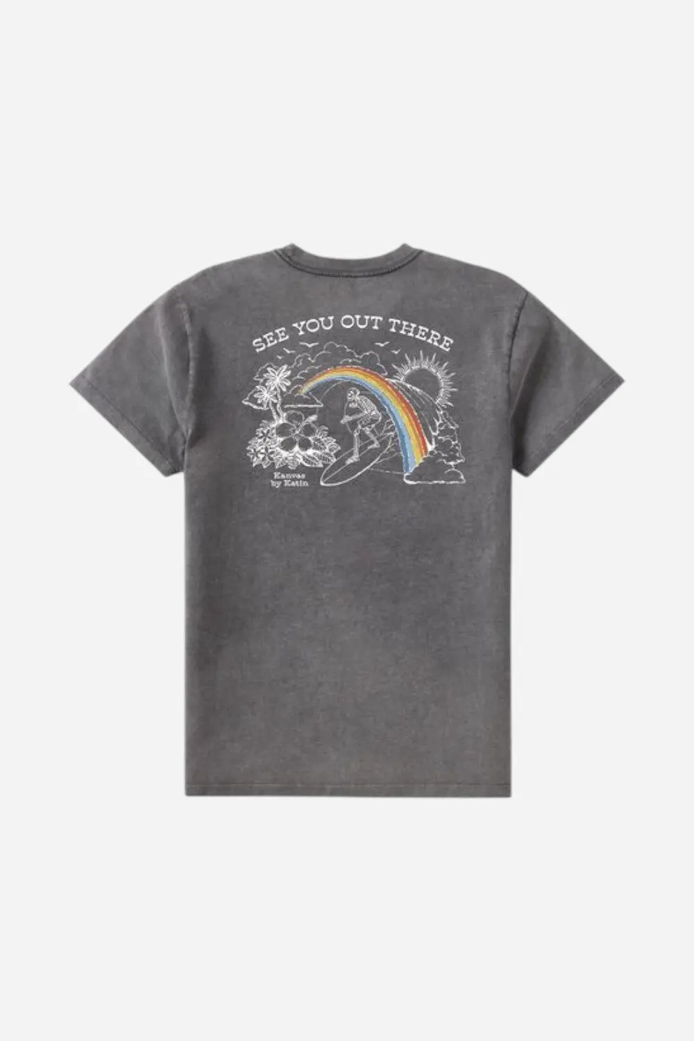 Katin Shangri-La Tee In Black Sand Wash 1