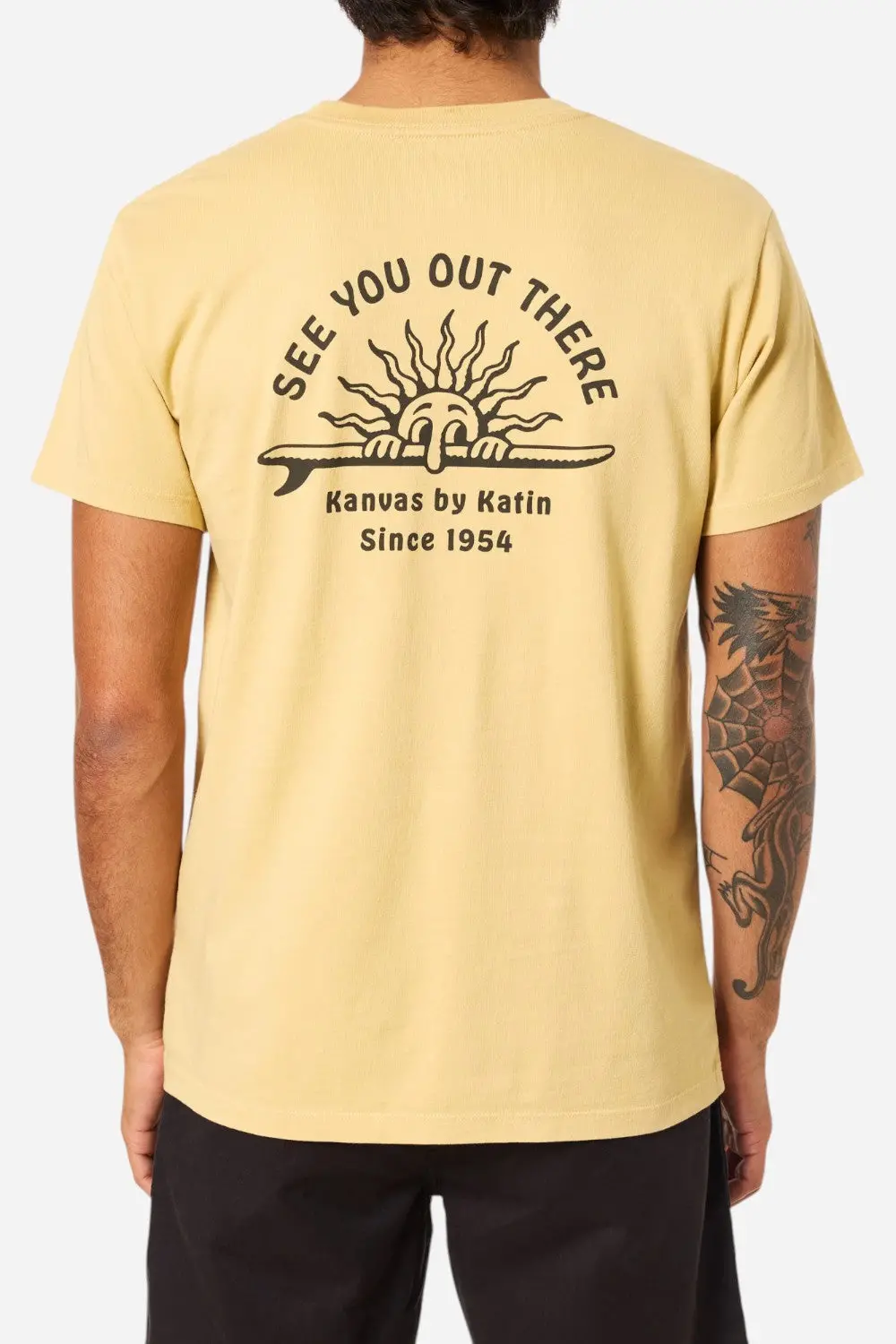 Katin Sunny Tee In Butter Sand Wash 1
