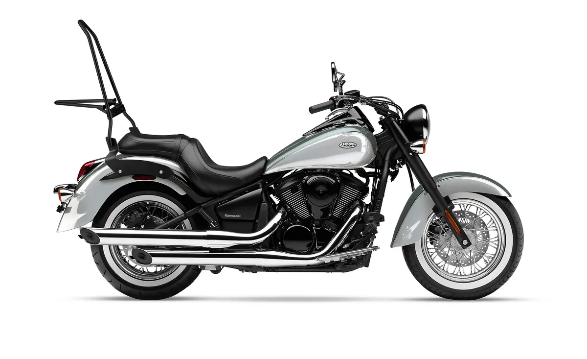 Iron Born Blade 25" Sissy Bar With Foldable Luggage Rack For Kawasaki Vulcan 900 Classic, Vn900 Matte Black 2