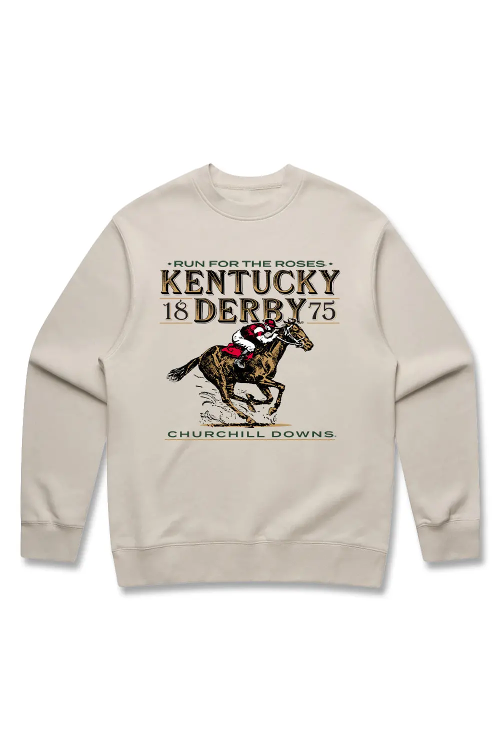 Kentucky Derby 152 "Big Stride" Tan Sweatshirt 1