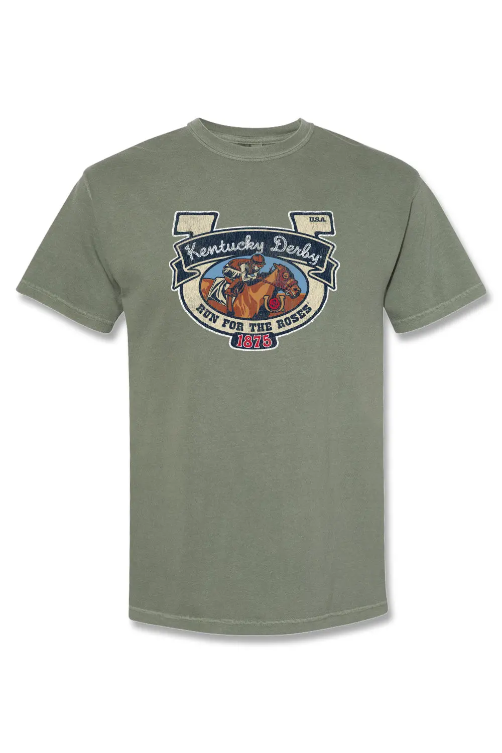 Kentucky Derby 152 "Horseshoe" Green Tee 1