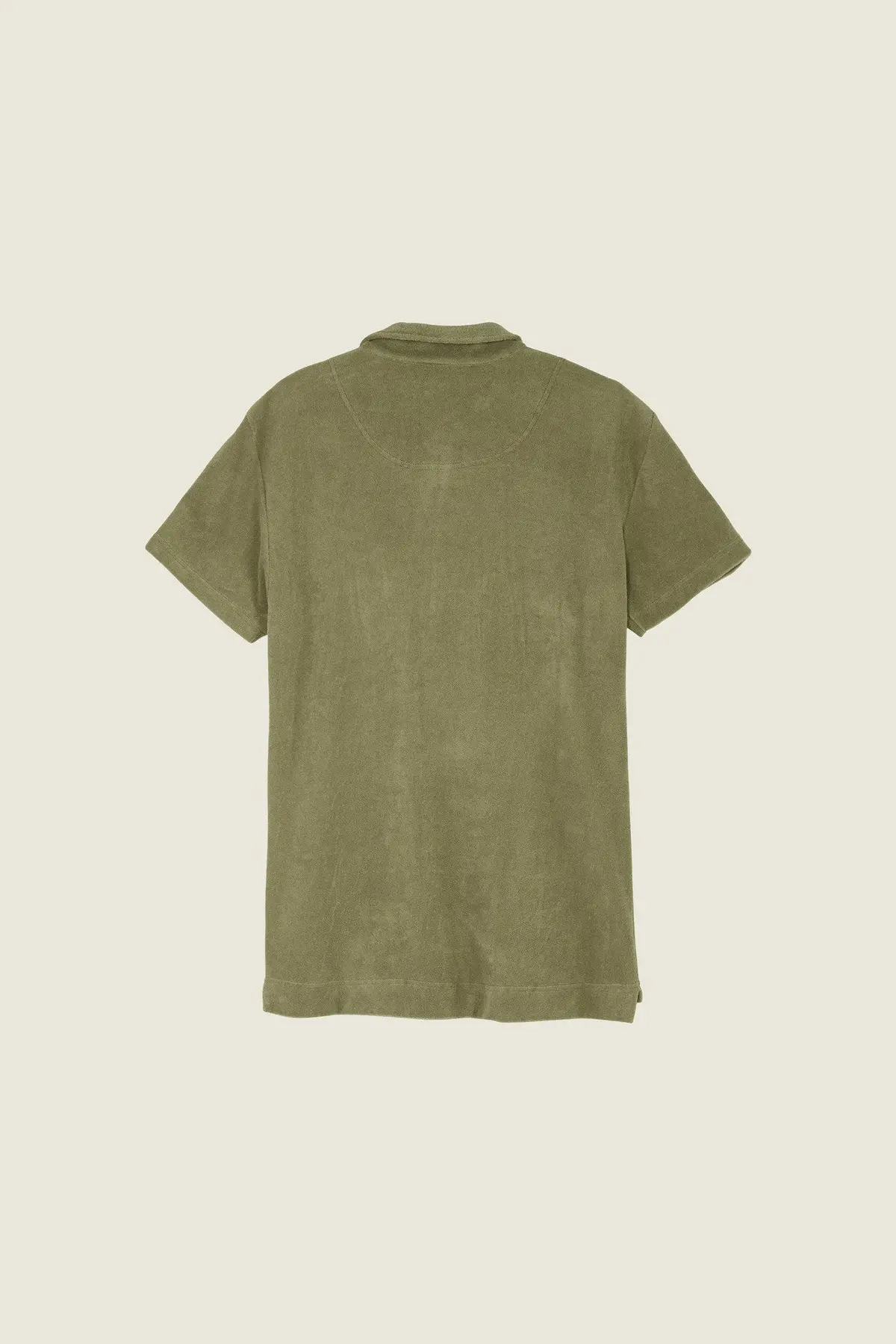 Oas Khaki Polo Terry Shirt 3