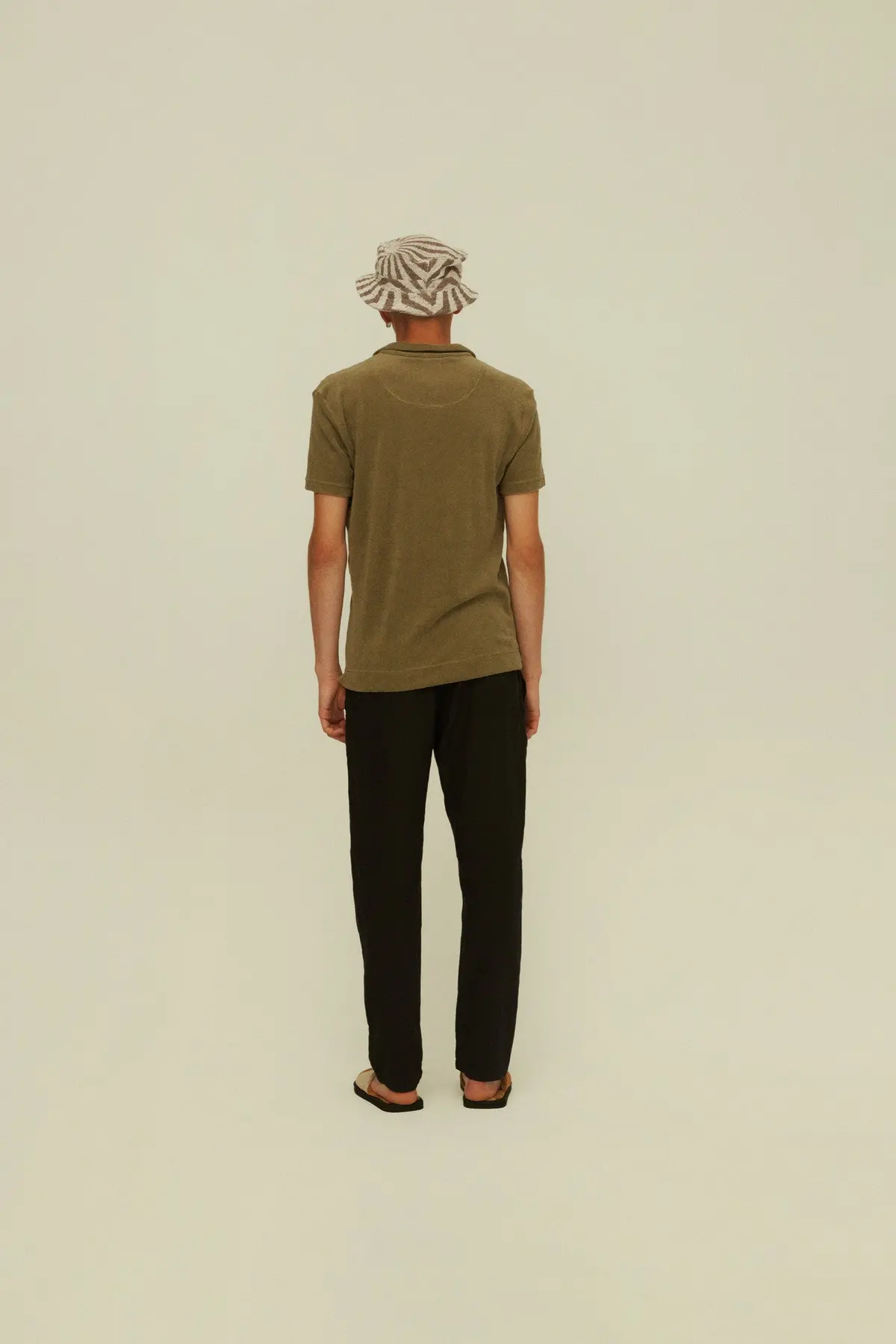 Oas Khaki Polo Terry Shirt 5