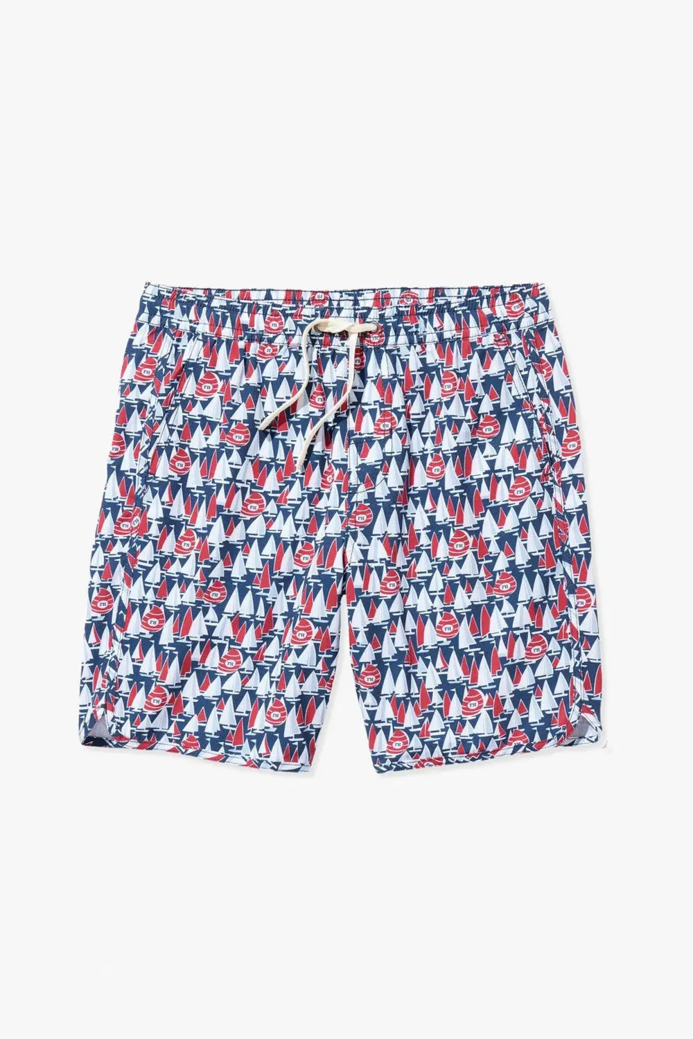 Fair Harbor Kids Anchor Short In Navy Sailboats 1
