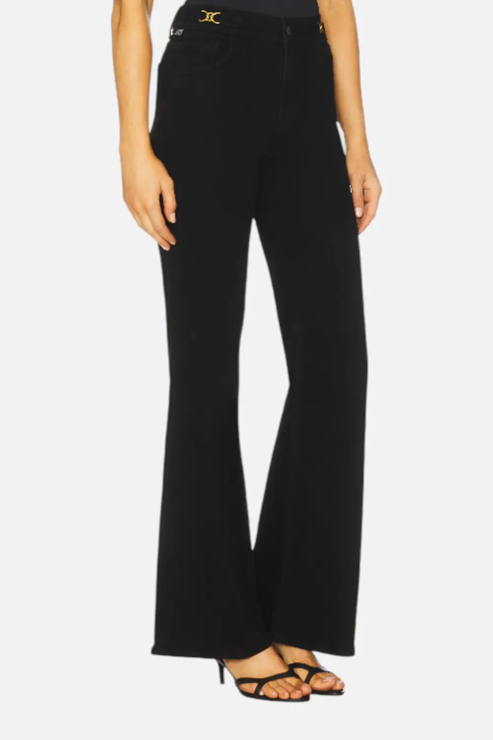 Citizens Of Humanity Kimberly Flare With Horsebit In Rich Black 1