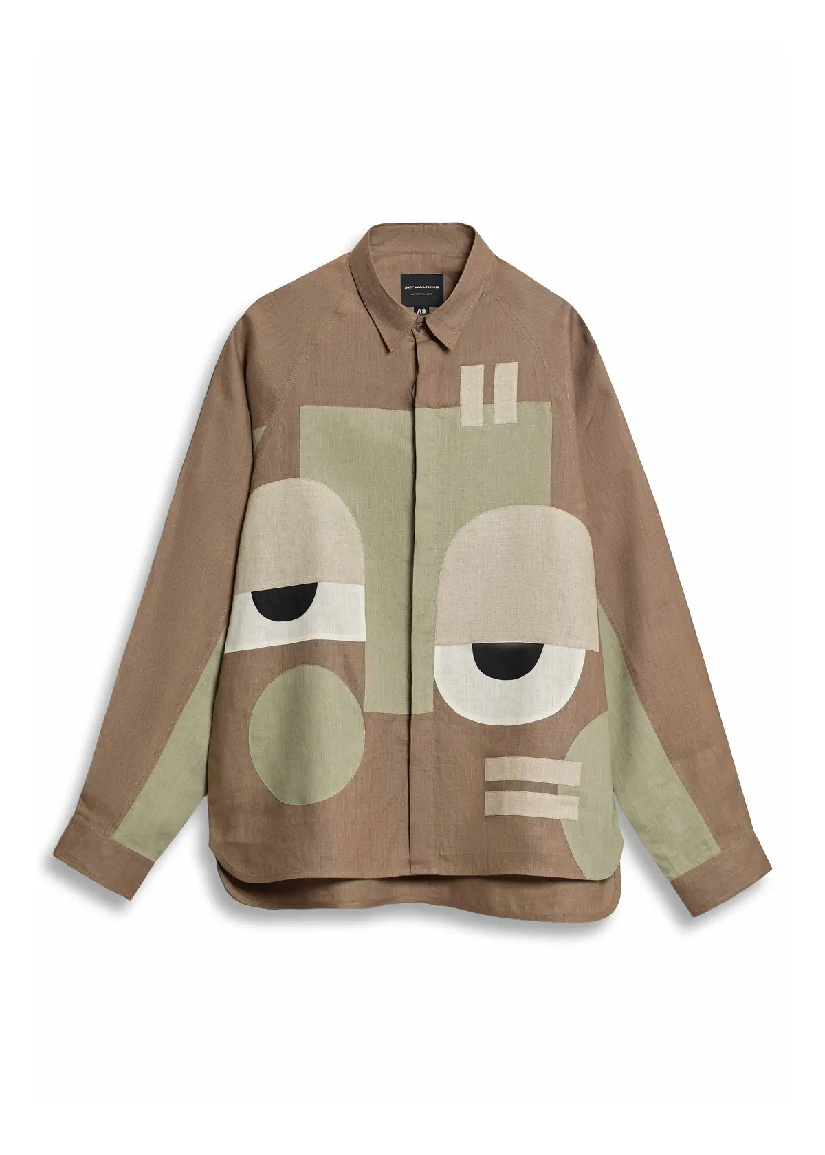 Lazy Eye Linen Shirt In Brown 1