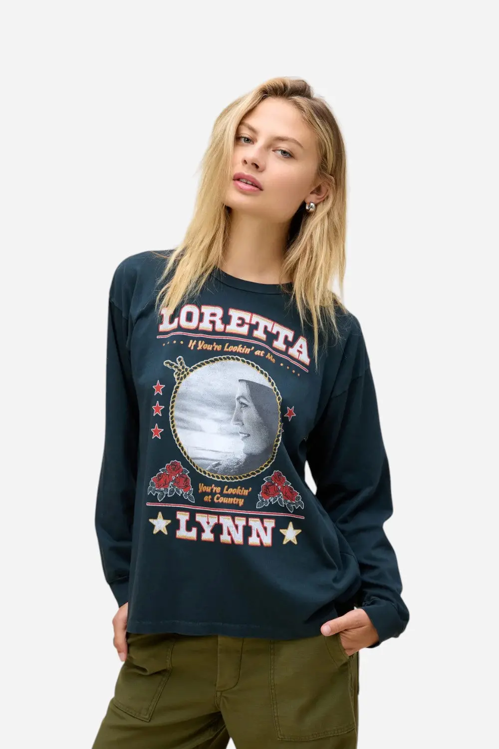 Daydreamer La Loretta Lynn Lookin' At Country Relaxed Long Sleeve 1