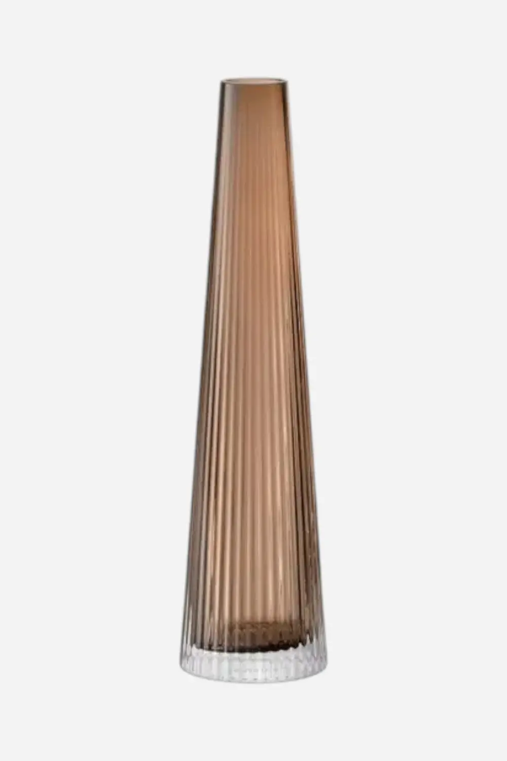 Lsa International Beacon Candleholder/Vase 13.5In In Taupe/Jet Black 2