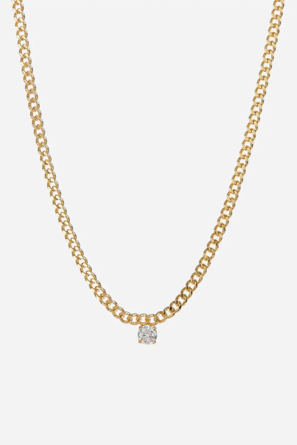 Luv Aj Bardot Stud Charm Necklace In Gold 1
